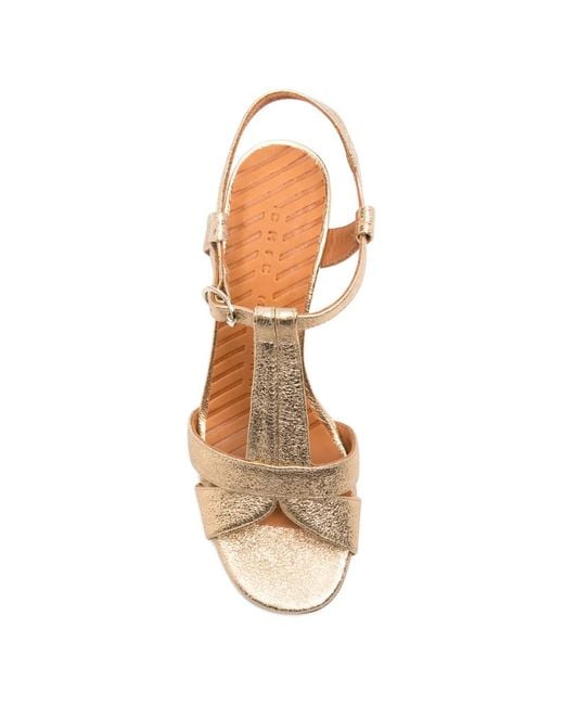 Chie Mihara Natural T-Strap Sandals