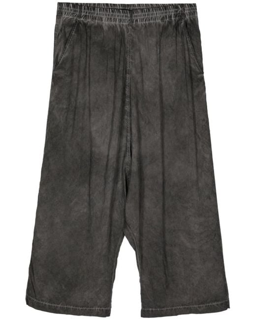 Rundholz Gray Drop-crotch Cropped Trousers