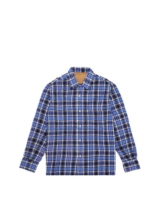 Fortela Blue Bowling Check Shirt for men