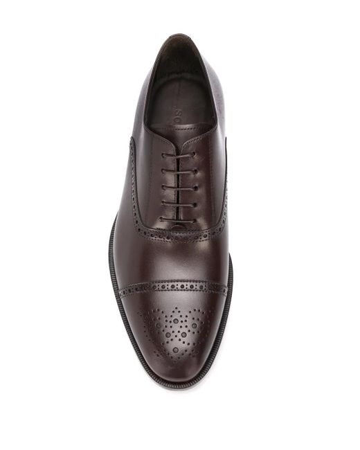 Scarosso Brown Silvio Oxford Shoes for men