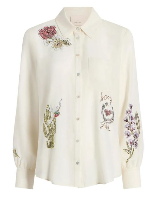 Cinq À Sept Amour フローラル シャツ White