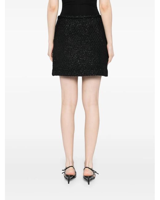 Michael Kors Black Minirock Aus Tweed