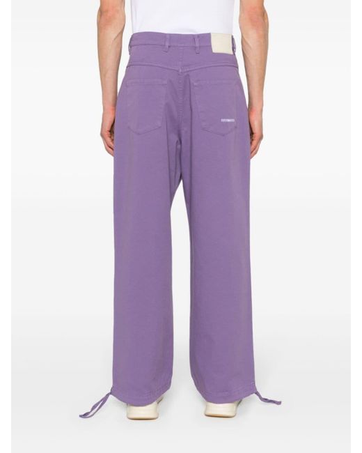 Pantaloni dritti di Societe Anonyme in Purple