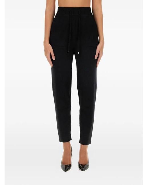 Max Mara Black Opera Drawstring Trousers