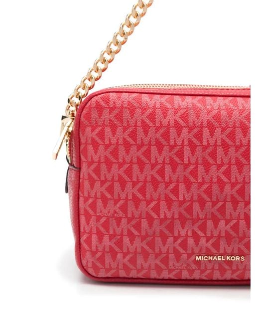 Michael Kors Red Medium Bryant Tote Bag