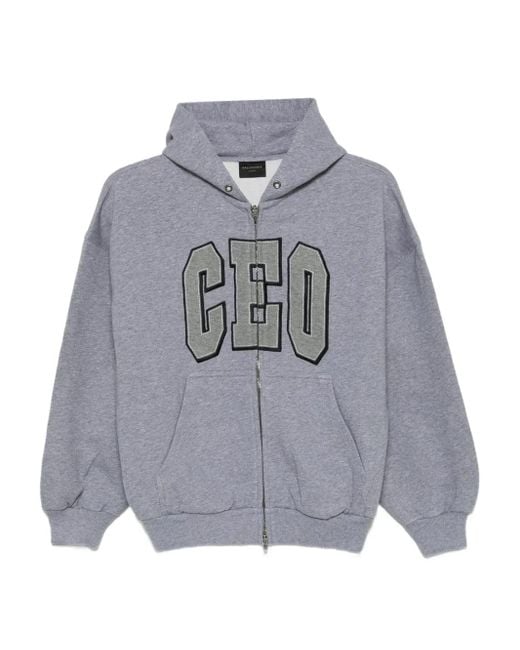 Balenciaga Ceo ジップアップ パーカー Gray