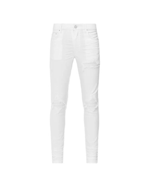 Amiri White Distressed Jeans for men