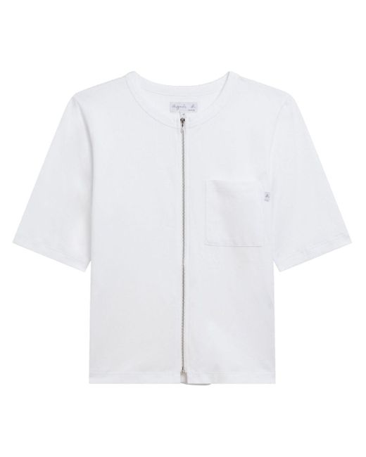 Agnes B. White Brando Cotton T-shirt