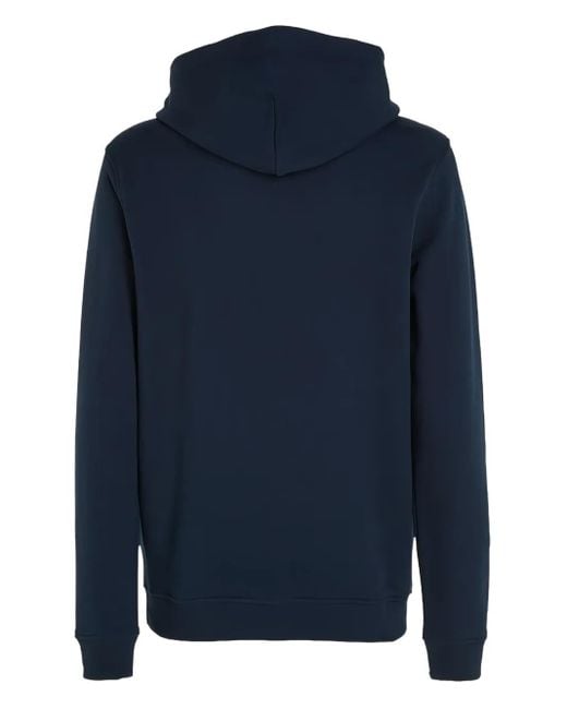 Tommy Hilfiger Blue Ribbed Hoodie for men