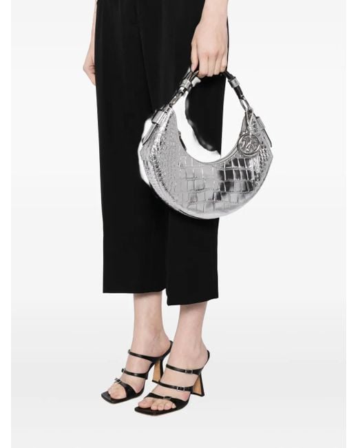 Michael Kors White Medium Koa Shoulder Bag
