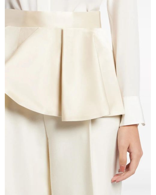 BITE STUDIOS Natural Asymmetric Ruffled Belt
