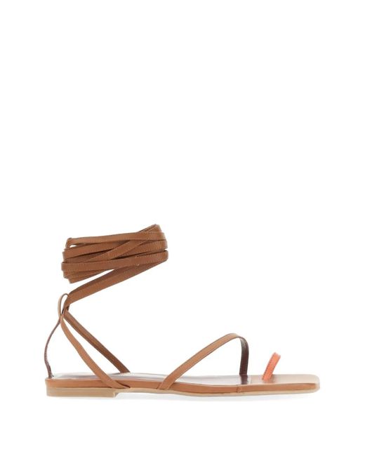 Staud White Gladiator Sandalen