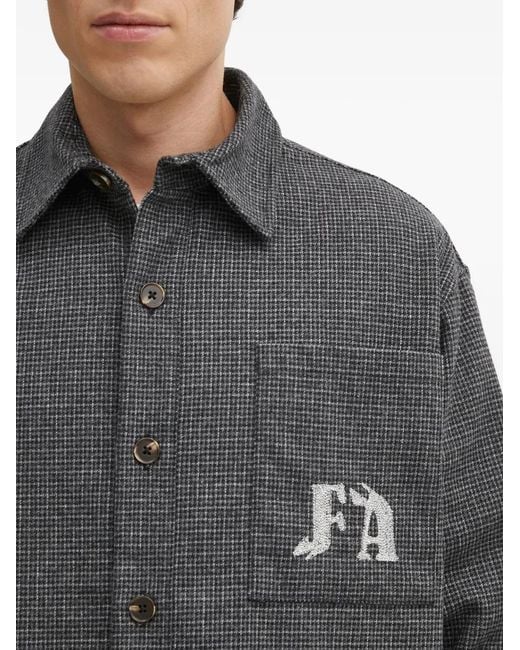 Fucking Awesome Gray Pocket Button-Up Shirt for men