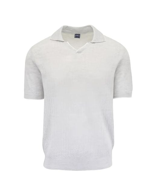 Fedeli White Short-Sleeve T-Shirt for men