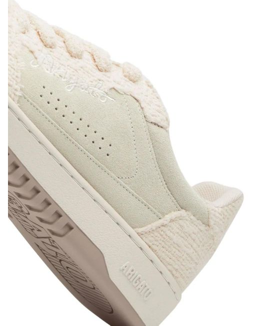 Axel Arigato White Dice Lo Woven Suede Sneakers for men