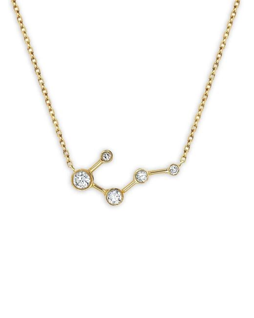 Logan Hollowell Metallic 14K Constellation Diamond Necklace