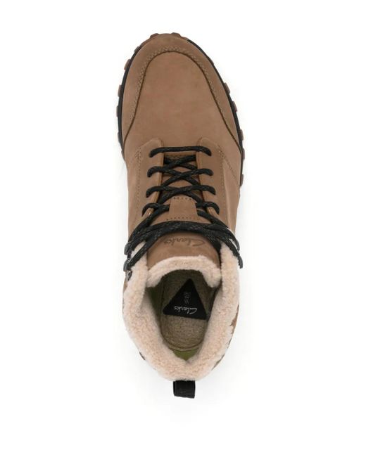 Clarks Brown Trek Up Lace-Up Hiking Boots for men