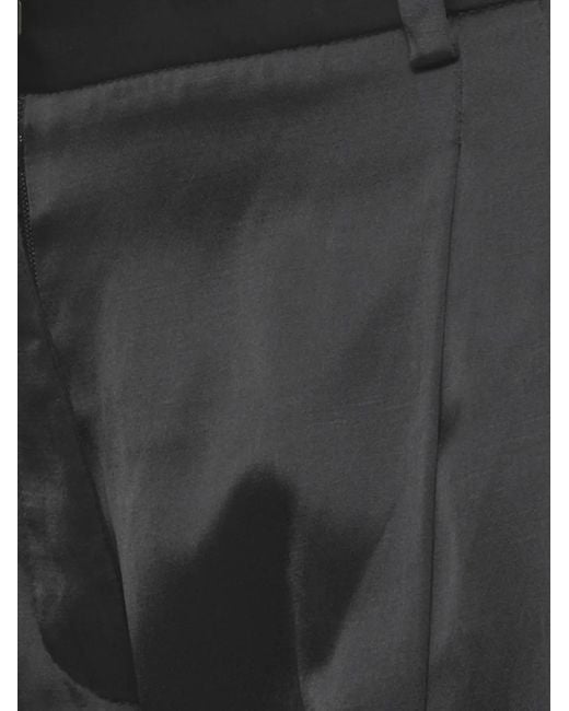 ANDAMANE Black Pleated Trousers