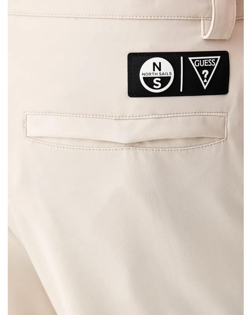 Guess Natural X North Sails Logo-Patch Cargo Pants for men