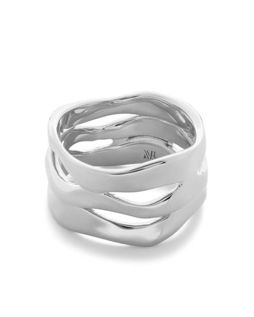 Monica Vinader Gray The Wave Ring