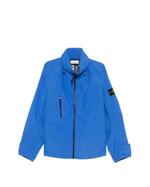 Stone Island Blue Capospalla for men