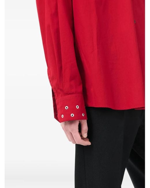 Camicia A Maniche Lunghe di Our Legacy in Red da Uomo