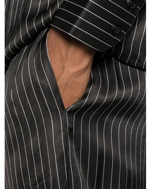 Ernest W. Baker Gray Striped Trousers for men