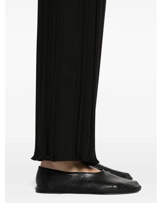 Lanvin Black Weite Hose Mit Falten