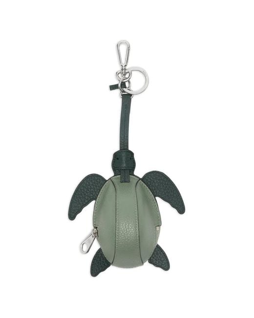 Mulberry Green Turtle Zip-Around Keyring