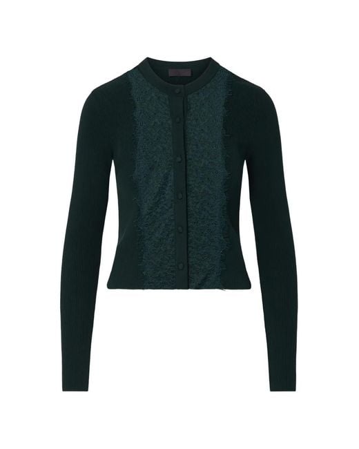 Liu Jo Green Cardigan With Lace Insert