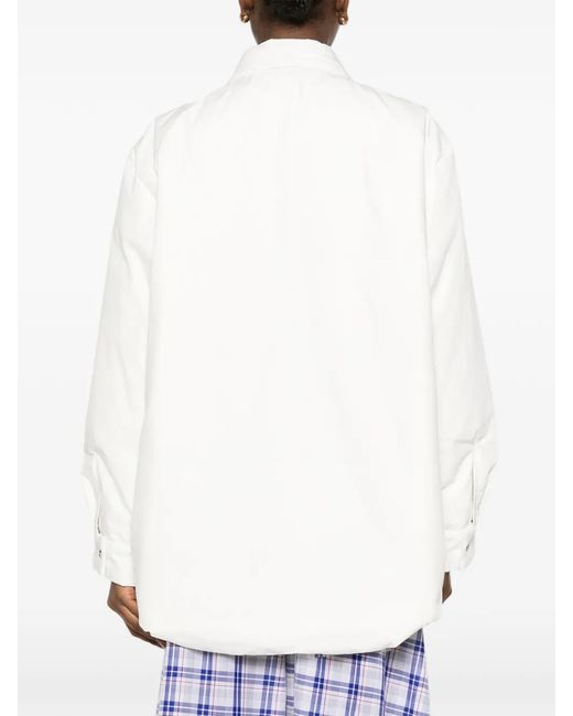 Sofie D'Hoore White Button Fastening Coat