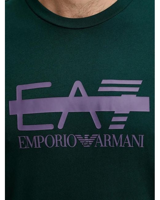 EA7 Green Logo T-Shirt for men