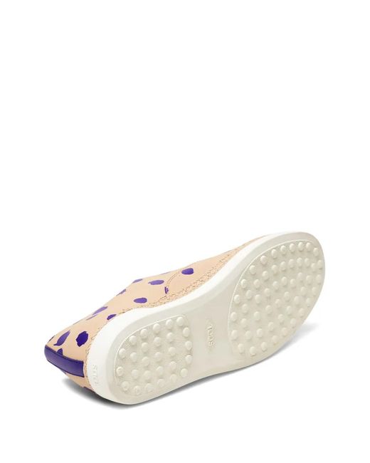 Tod's Pink Francesina Polka-Dot Espadrilles