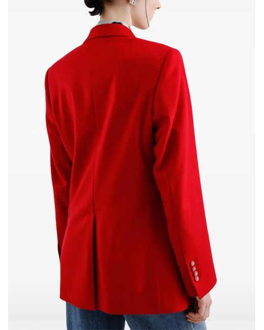 Dolce & Gabbana Red Double-Breasted Blazer