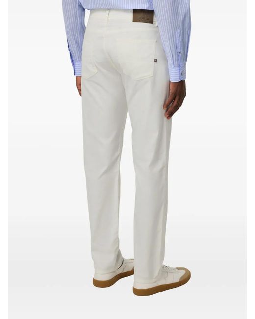 Boggi Jeans Met Logopatch in het White voor heren