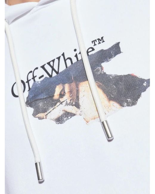 メンズ Off-White c/o Virgil Abloh Graphic-print Hoodie White