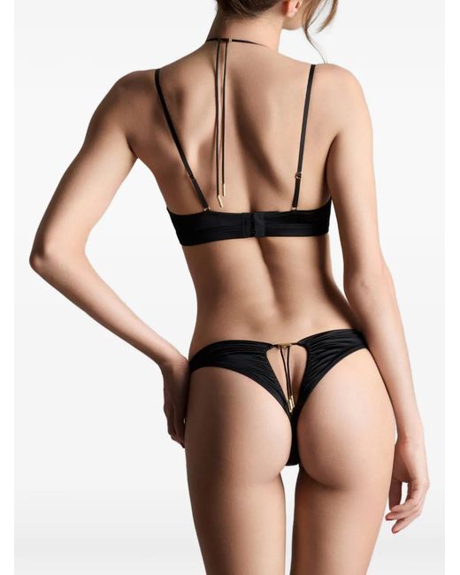 Maison Close Slip Met Print in het Black