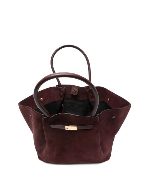 DeMellier London Brown Midi New York Suede Tote Bag