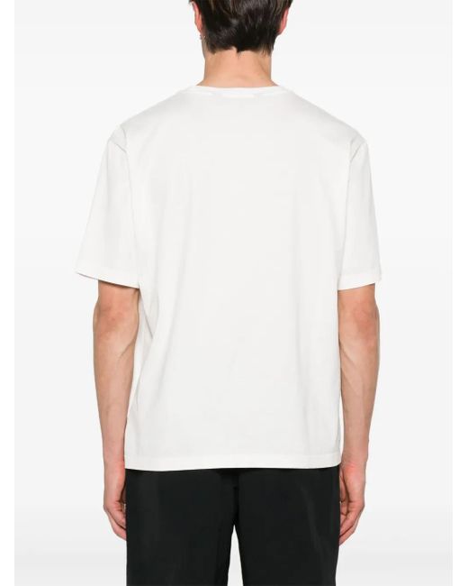 Palm Angels Logo T-Shirt in White für Herren