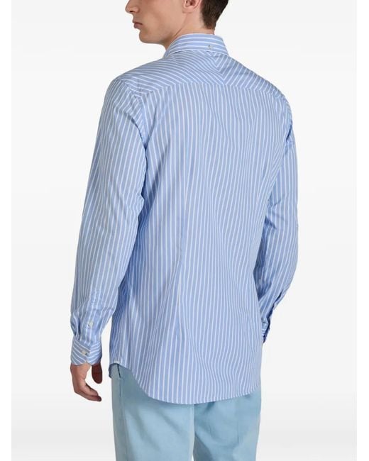 Slowear Blue Striped Shirt for men