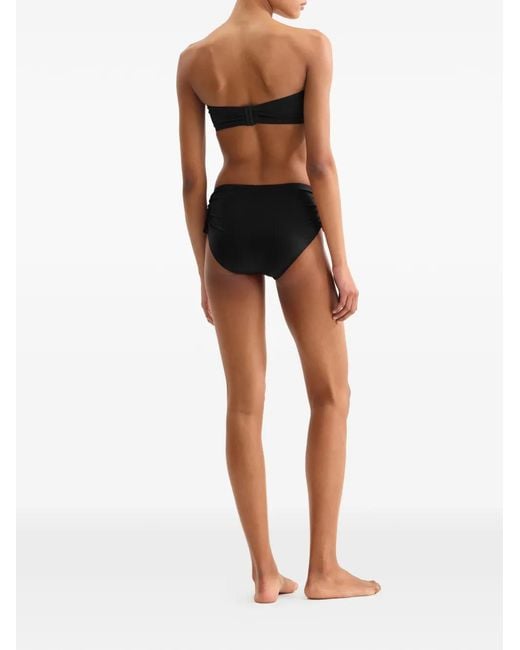 Eres Black Sofia Drawstring Mid-Rise Bikini Bottoms