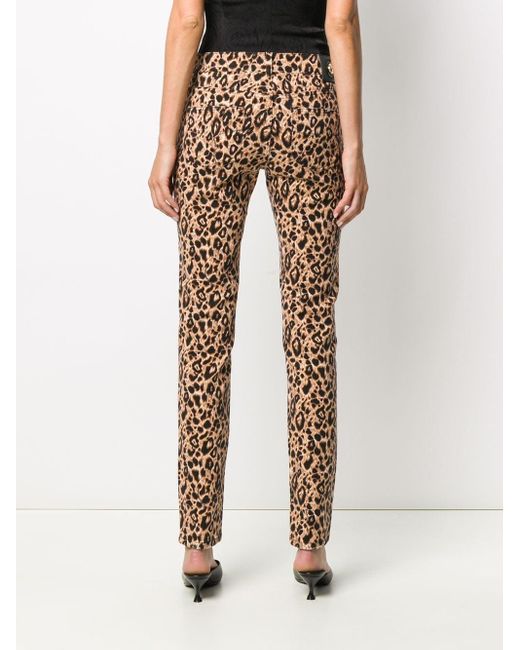 Pantaloni leopardati di Versace Jeans Couture | Lyst
