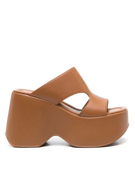 Vic Matié Brown 100Mm Cut-Out Sandals