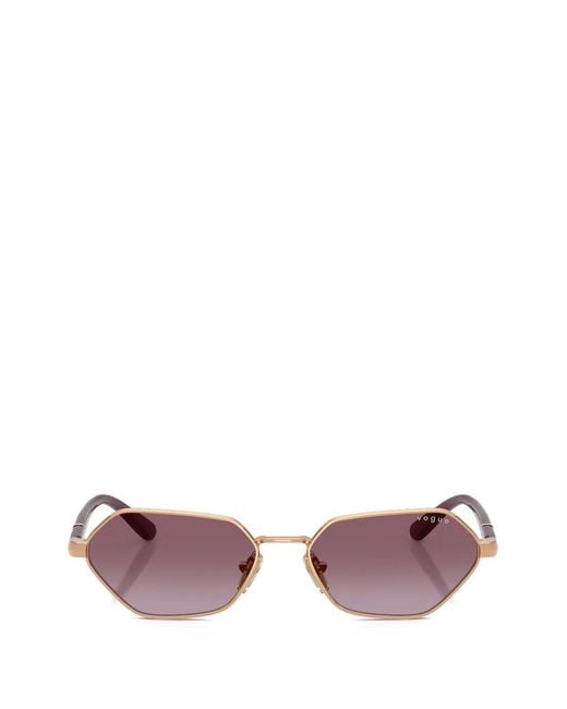 Vogue Eyewear Pink Geometric-Frame Sunglasses