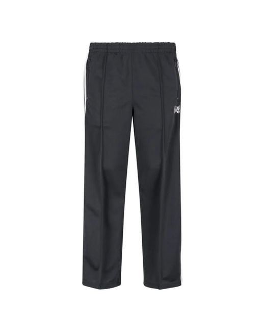 Needles Gray H.D. Side-Stripe Track Pants for men
