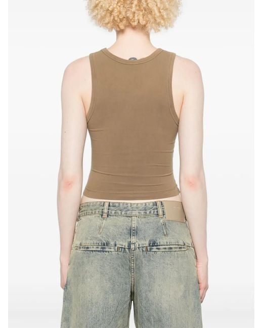 Entire studios Cropped Tanktop in het Natural