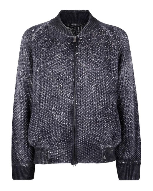 Avant Toi Blue Zip-Fastening Jacket