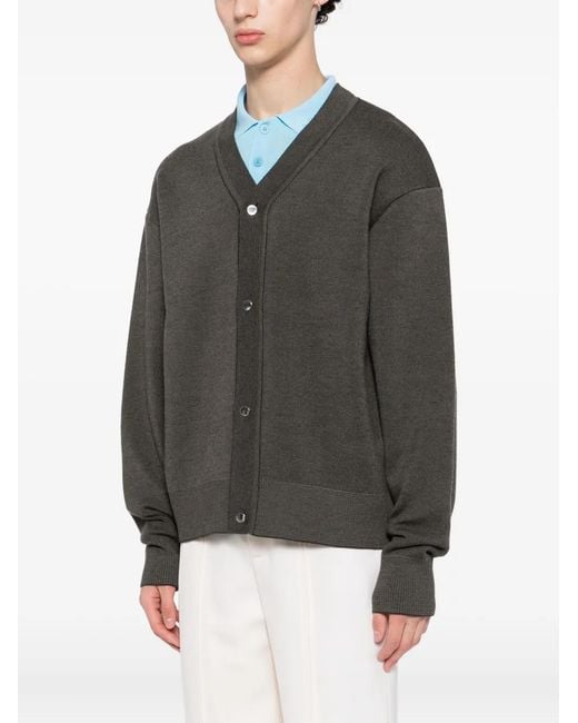 Jacquemus Black Buttoned Cardigan for men