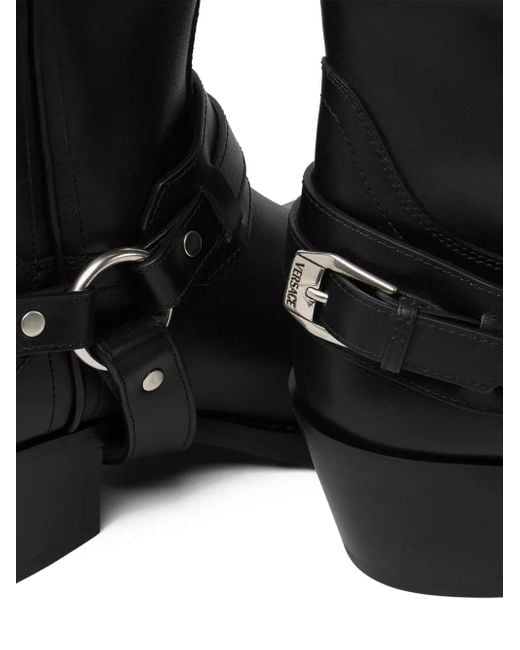 Stivali Cowboy di Versace in Black