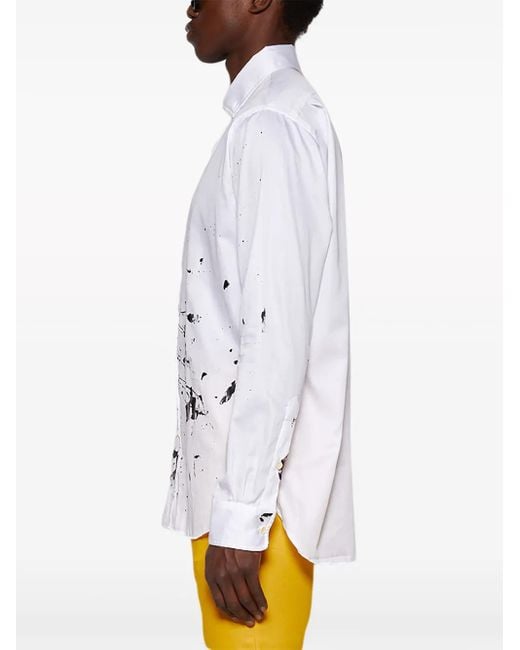 GALLERY DEPT. White Collins Cotton Shirt for men